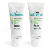 mCaffeine Exfoliating Green Tea Face Scrub (Pack of 2)