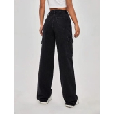 Women Flap Pocket Cargo Jeans-32