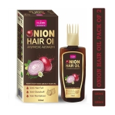 VI-JOHN Onion Hair Oil for hair Growth Ayurvedic Aushadhi 100ml Each -(200ml) Pack of 2