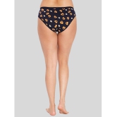 ILRASO - Black Cotton Printed Women's Bikini ( Pack of 1 ) - None