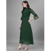 JASH CREATION - Green Georgette Womens Gown ( Pack of 1 ) - None