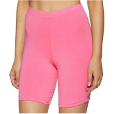 Outflits Pink Cotton Solid Shorts - Single - XL