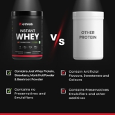 Athlab (by Nutrabay) Instant Whey Protein| Naturally Flavoured & Sweetened with Monk Fruit | No Preservatives, 25g Protein - Strawberry Crème, 500g