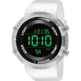 Hala - White Silicon Digital Men's Watch