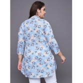 Tissu Cotton Printed Straight Women's Kurti - Blue ( Pack of 1 ) - None