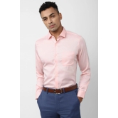 Men Peach Slim Fit Formal Full Sleeves Formal Shirt