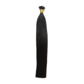 RefynHair - Nano Permanent Hair Extensions | 24 Inches | Natural Straight Texture | Natural Black | Set of 25