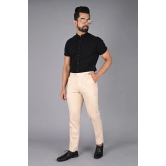 MANCREW - Beige Viscose Slim - Fit Mens Formal Pants ( Pack of 1 ) - None