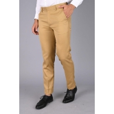 MANCREW - Yellow Viscose Slim - Fit Men's Formal Pants ( Pack of 1 ) - None