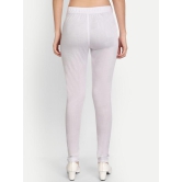 Women White Solid Regular Trouser