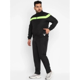 YUUKI - Black Polyester Regular Fit Striped Mens Sports Tracksuit ( Pack of 1 ) - None