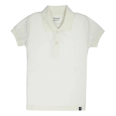 Proteens Girls White Polo Neck Tshirts - None