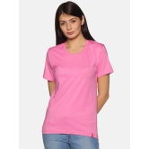 4 Women Cotton Round Neck T-shirts-3XL / Pink