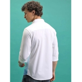 Ketch 100% Cotton Slim Fit Solids Full Sleeves Mens Casual Shirt - White ( Pack of 1 ) - None