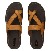 Leeport Tan Flip Flops - 10