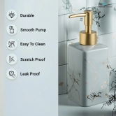 Better Home Ceramic Soap Dispenser Set, 320ML, 4Pcs for Bathroom, Kitchen, Hand Soap, Wash Basin.-The Better Home Ceramic Soap Dispenser 320ML (4Pcs) for Bathroom, Kitchen, Hand Soap, Wash Basin.