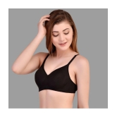 Desiprime - Black Cotton Heavily Padded Womens Everyday Bra ( Pack of 1 ) - None