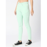 CEFALU - Mint Green Denim Skinny Fit Women''s Jeans ( Pack of 1 ) - None