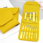 Pamper Yourself: Complete 12-Piece Mani-Pedi Kit-Yellow