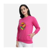 CHOZI Fleece Women''s Non Hooded Sweatshirt ( Pink ) - None