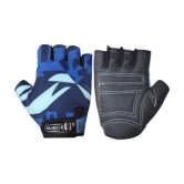 MuscleXP - Blue Gym Gloves ( 1 Pair ) - One Size