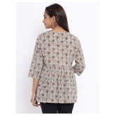 miravan Cotton Regular Tops - Beige - M