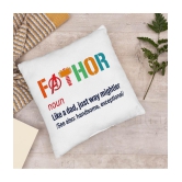 Royals of Sawaigarh - Multicolor Polyester Gifting Printed Filled Cushion For Fathers Day