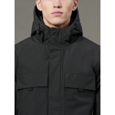 RedTape Hooded Padded Jacket for Men |  Zipper & Button Closure | Enhanced Comfort