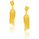 LUV FASHION Golden Drop Earrings ( Pack of 1 ) - Golden