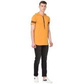 Glito - Mustard Cotton Blend Regular Fit Mens T-Shirt ( Pack of 1 ) - None