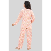 Women Full Sleeves Knit Cotton Pyjama Set-4XL