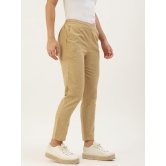 Women Slim Fit Cropped Cotton Trouser