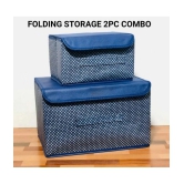 Sunesh creation - Foldable Non Woven Clothes Organisers Box (Pack of 2)