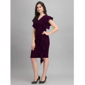 Sheetal associates - Purple Polyester Blend Women's Bodycon Dress ( Pack of 1 ) - None