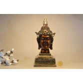 Meditative Buddha Figurine Accent-Brown