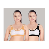 haya fashion Multicolor Cotton Non Padded Womens Everyday Bra ( Pack of 2 ) - None