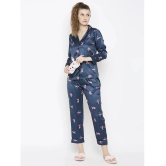 Smarty Pants - Blue Rayon Womens Nightwear Nightsuit Sets ( Pack of 1 ) - None