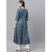 miravan - Blue Cotton Women's Anarkali Kurti ( Pack of 1 ) - None