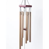 Unique Golden Decorative Wind Chime For Home - 9.5 X 9.5 X 64 Cm