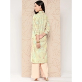 Women Floral Printed Gotta Patti Crepe Kurta