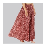 Sttoffa Maroon Cotton Womens Broomstick Skirt ( Pack of 1 ) - None