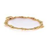 Handa 1 Pcs Acrylic Gold Tray - Gold