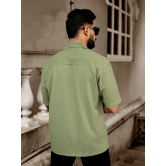 Bubble Green Half Sleeve Shirt-S / Green