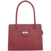 Naples - Maroon PU Shoulder Bag - Maroon