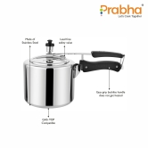 Ecoluxe Aluminium Ib Pressure Cooker-3L