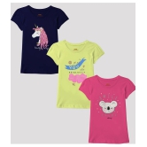 Ariel - Multicolor Cotton Girls T-Shirt ( Pack of 3 ) - None