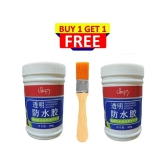 Anti Leakage Glue Waterproof Adhesive Roof Water Leakages Stops Glue for Wall, Transparent Crack Seal Leakage Protection Outdoor Bathroom Wall Tile Window Roof