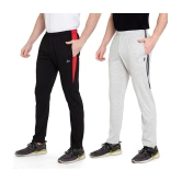 Zeffit Solid Men Black, Grey Track Pants (Pack Of 2 ) - XL