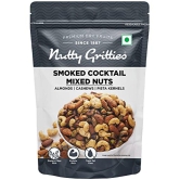 Nutty Gritties Premium Smoked Mixed nuts 200g - Roasted and Smoked Flavoured Pistachio Almonds, Cashew Nuts, Pistachio Kernel |