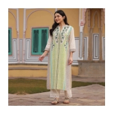 AMIRAS INDIAN ETHNICWEAR Cotton Flex Printed Straight Womens Kurti - Green ( Pack of 1 ) - None